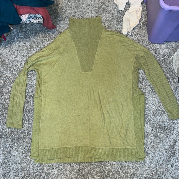 Daily Practice by Anthropologie Turtleneck Tunic Dress Color Moss Size Large - Picture 6 of 10